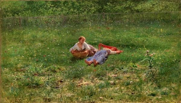 Riposo Nei Campi by Pasquale Celommi — Oil Painting Reproduction