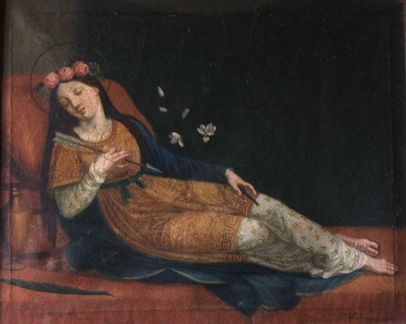 St.Filomena by Pasquale Celommi — Oil Painting Reproduction