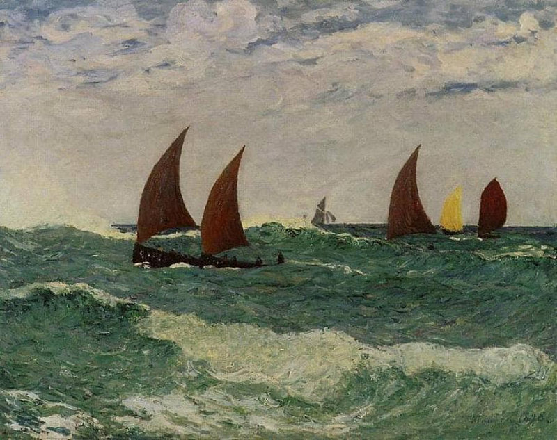 Passing through the Bar by Maxime Maufra — Oil Painting Reproduction