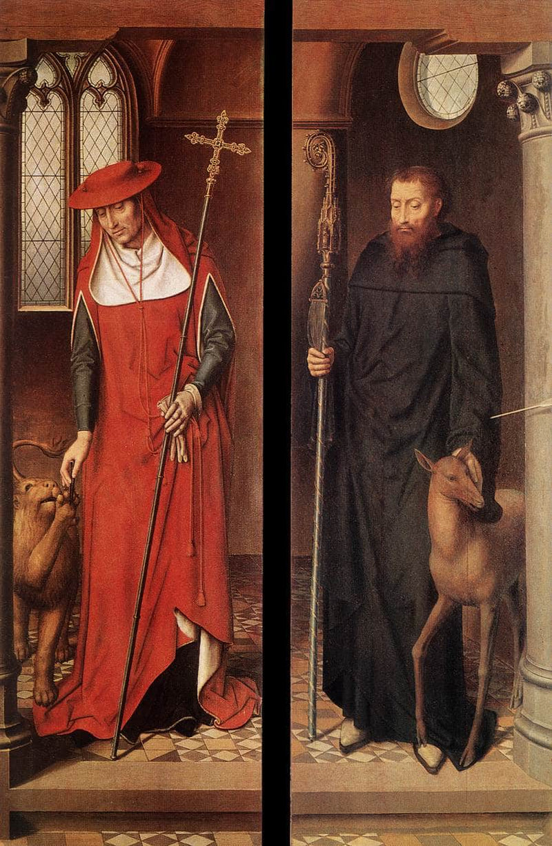 Passion (Greverade) Altarpiece-(closed) by Hans Memling — Oil Painting Reproduction
