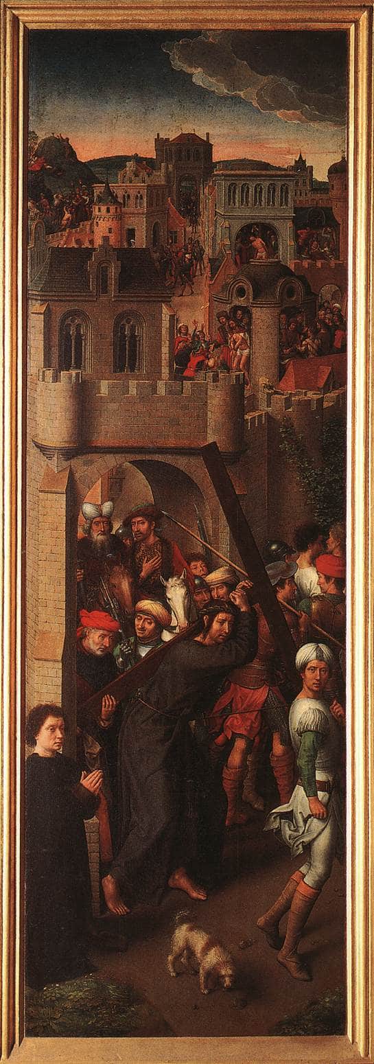 Passion (Greverade) Altarpiece (left wing) by Hans Memling, Oil Painting Reproduction