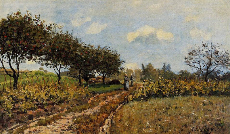 Path in the Country by Alfred Sisley — Oil Painting Reproduction