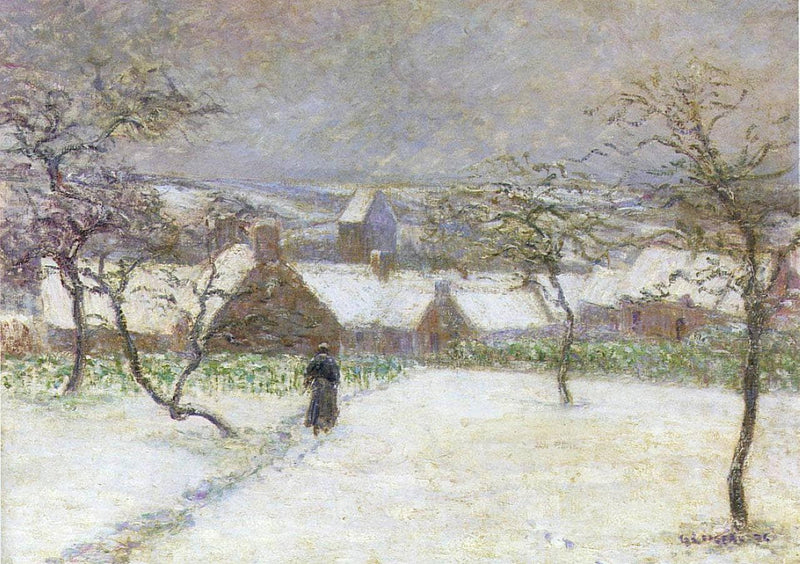Path in the Snow by Gustave Loiseau — Oil Painting Reproduction