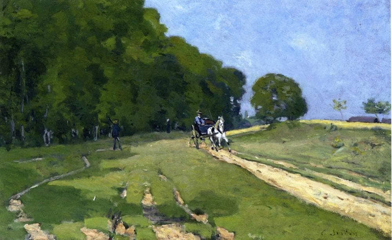 Path near the Parc de Courances by Alfred Sisley — Oil Painting Reproduction