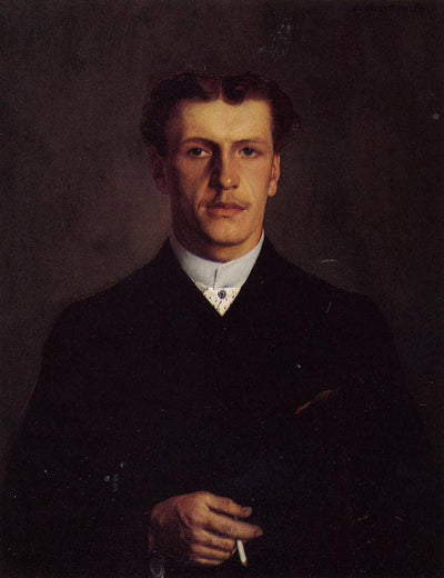 Paul Vallotton, the Artist`s Brother in home office