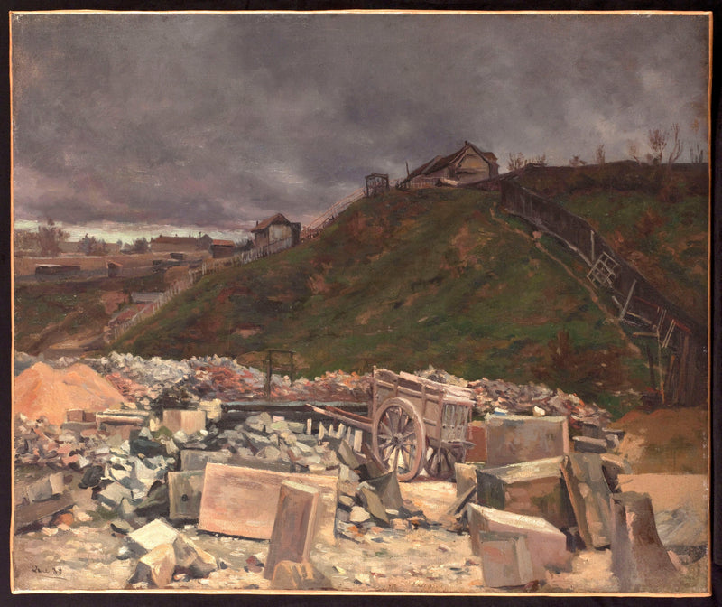 Paysage À La Charrette by Maximilien Luce — Oil Painting Reproduction