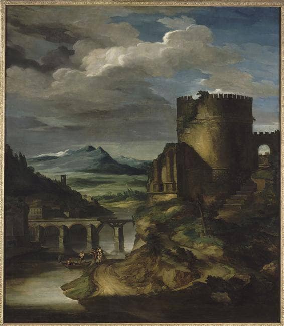Paysage Classique: Matin by Théodore Géricault — Oil Painting Reproduction
