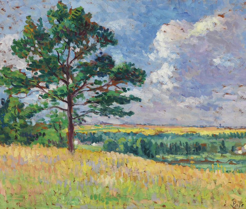 Paysage près de Méréville by Maximilien Luce — Oil Painting Reproduction