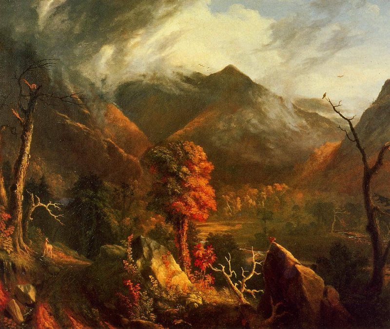 Peace at Sunset (Evening in the White Mountains) by Thomas Cole — Oil Painting Reproduction