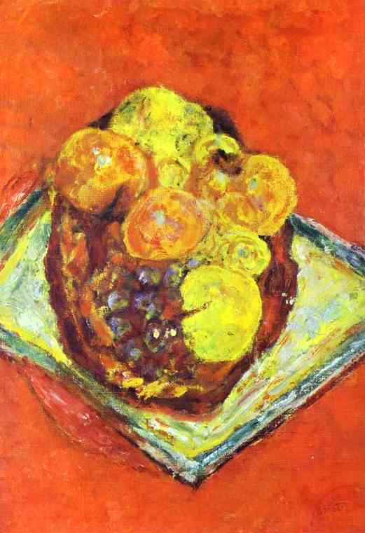 Peaches and Grapes by Pierre Bonnard — Oil Painting Reproduction