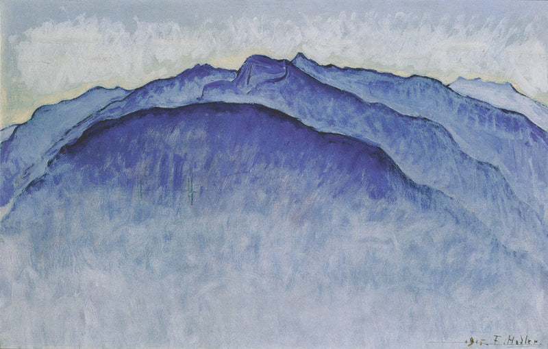 Peaks in the morning by Ferdinand Hodler — Oil Painting Reproduction
