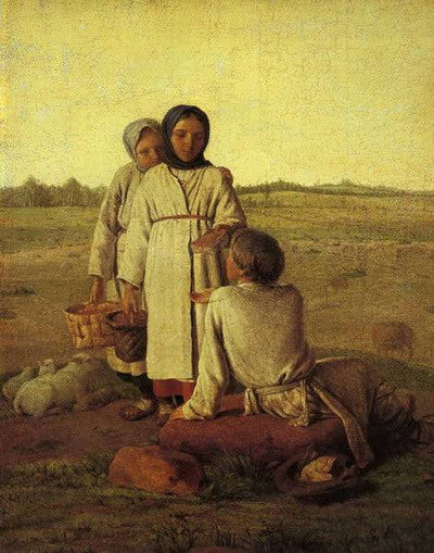 Peasant Children in the Field in dining room