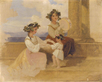 Peasant Girls – Sorrento in entryway