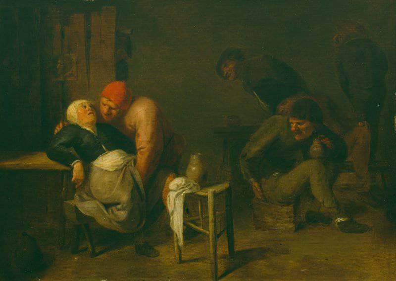 Peasant Inn by Adriaen Brouwer — Oil Painting Reproduction