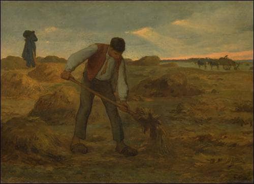 Peasant Spreading Manure by Jean-Francois Millet — Oil Painting Reproduction