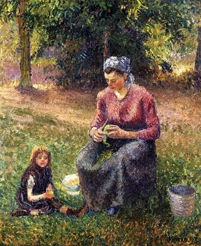 Peasant Woman and Child, Eragny in apartment
