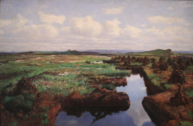 Peat Land in Jæren by Kitty Lange Kielland — Oil Painting Reproduction