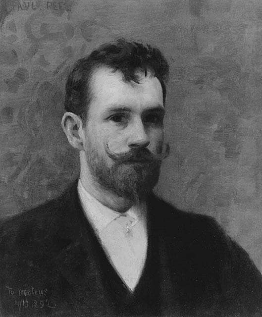 Self-portrait by Paul Peel — Oil Painting Reproduction