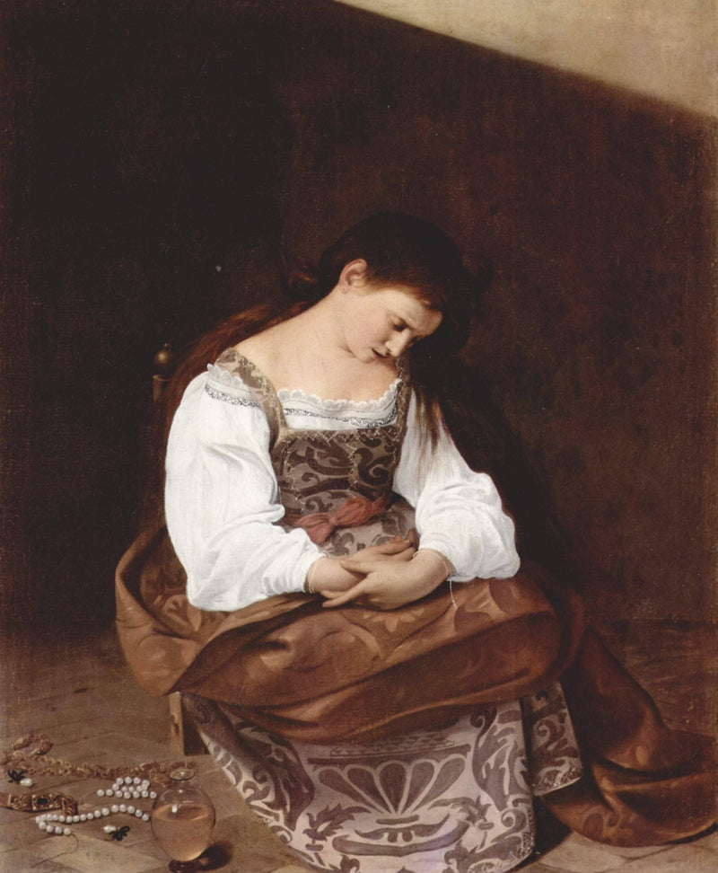 Penitent Magdalene by Caravaggio — Oil Painting Reproduction