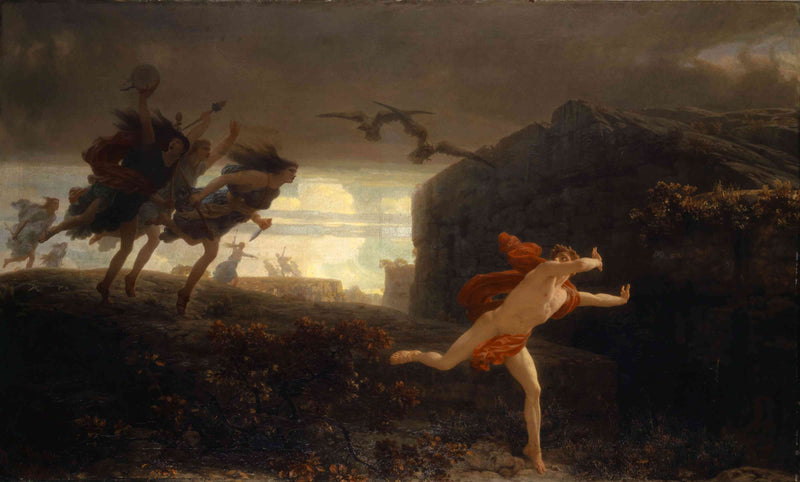 Pentheus pursued by the Maenads by Charles Gleyre — Oil Painting Reproduction