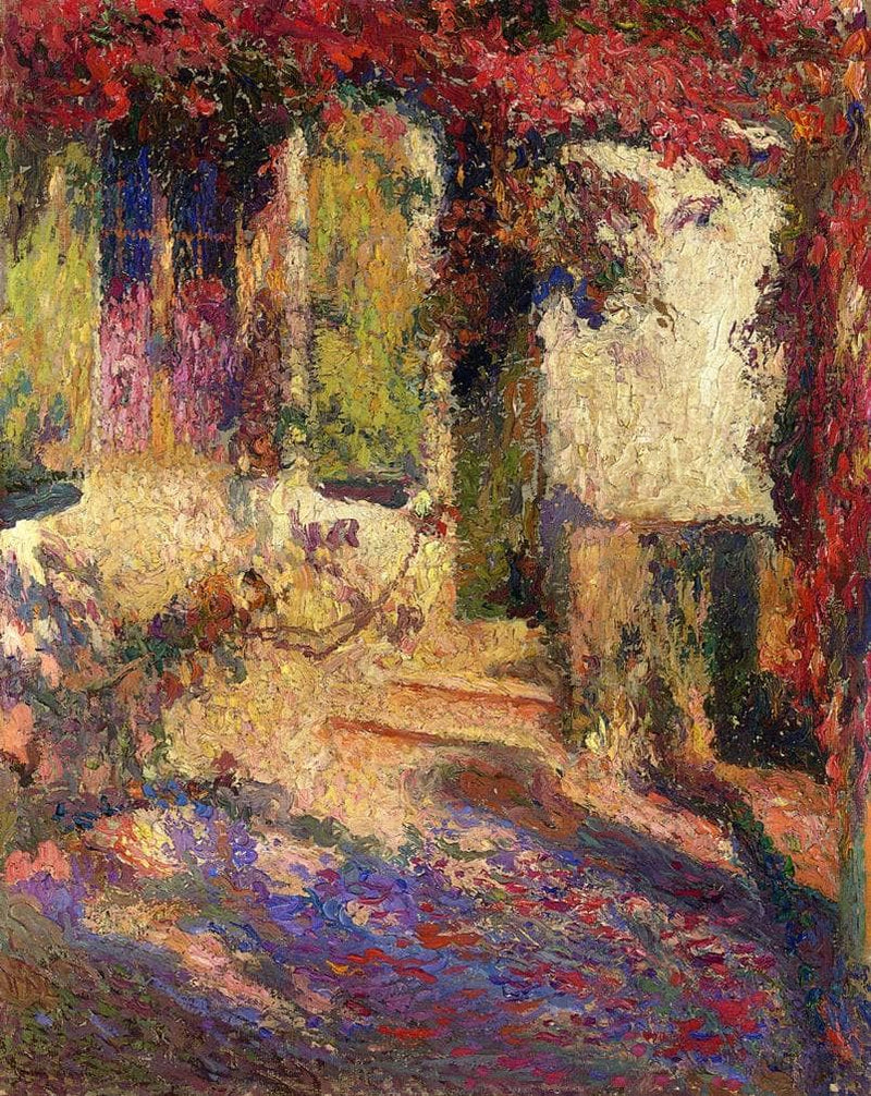 Pergola at the South Door of Marquayrol by Henri Martin — Oil Painting Reproduction