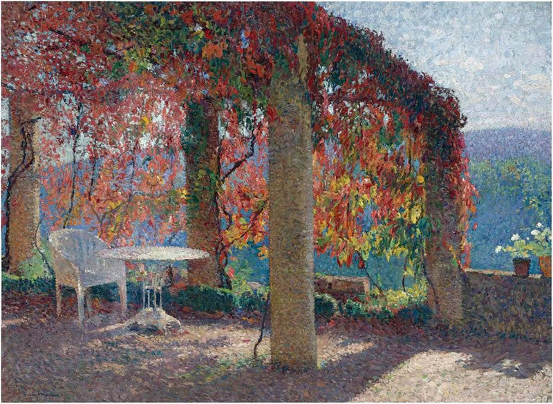Pergola in Marquayrol in Autumn by Henri Martin — Oil Painting Reproduction