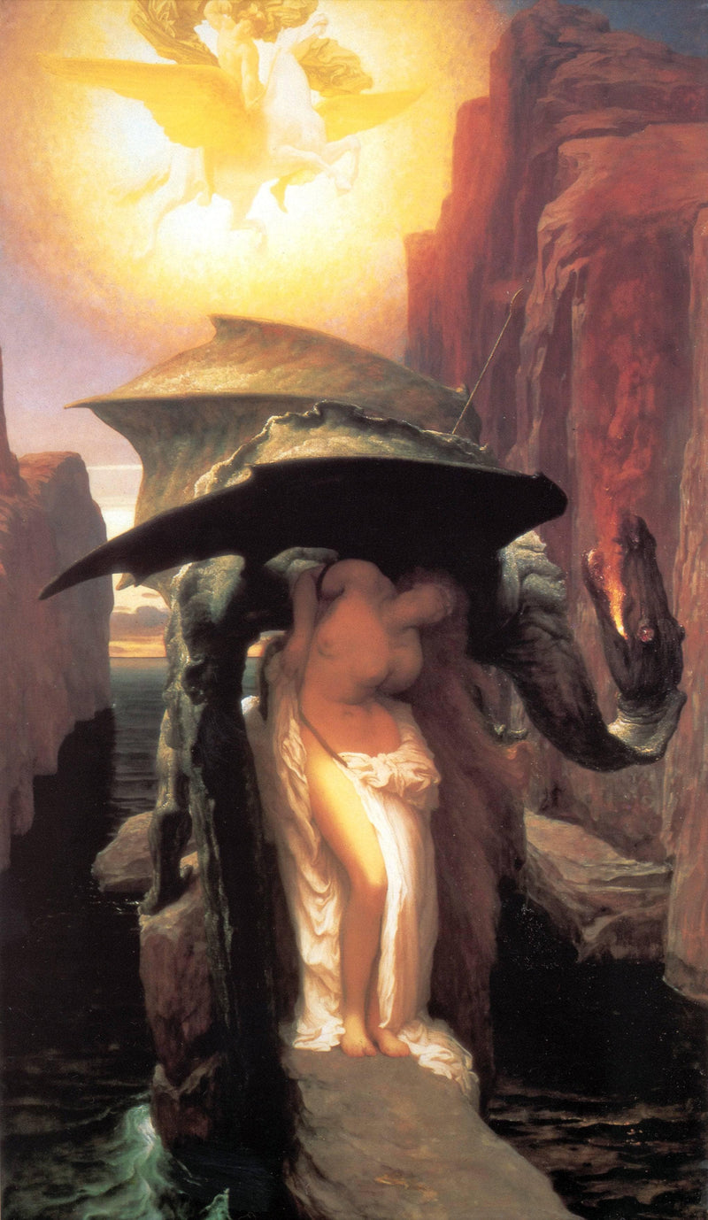 Perseus and Andromeda by Frederic Leighton — Oil Painting Reproduction