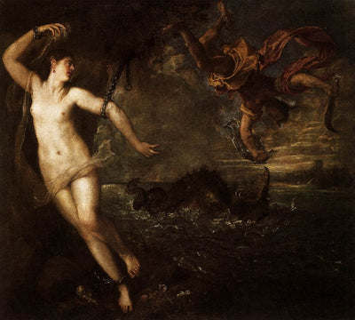 Perseus and Andromeda in dining room