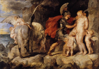Perseus Freeing Andromeda in living room