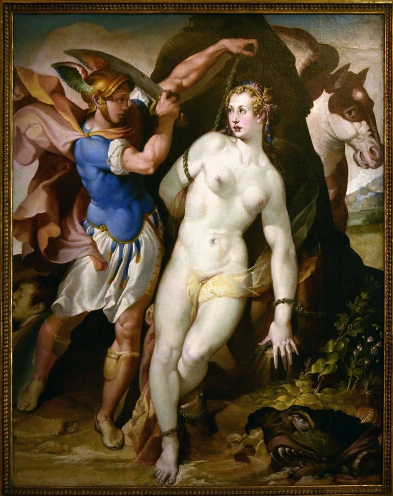 Perseus frees Andromeda by Bartolomeo Passerotti — Oil Painting Reproduction