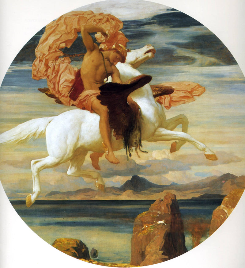 Perseus On Pegasus Hastening To the Rescue of Andromeda by Frederic Leighton — Oil Painting Reproduction