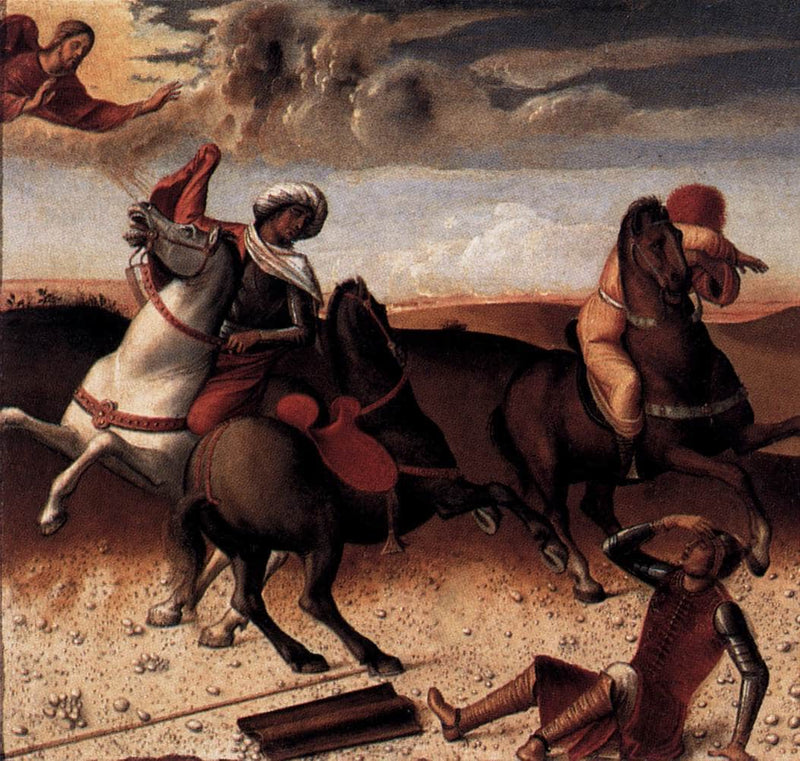 Pesaro Altarpiece (predella) by Giovanni Bellini — Oil Painting Reproduction