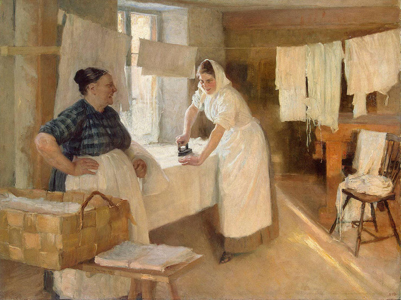 Pesijättärienlaundresses by Albert Edelfelt — Oil Painting Reproduction