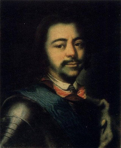 Peter I in modern living room