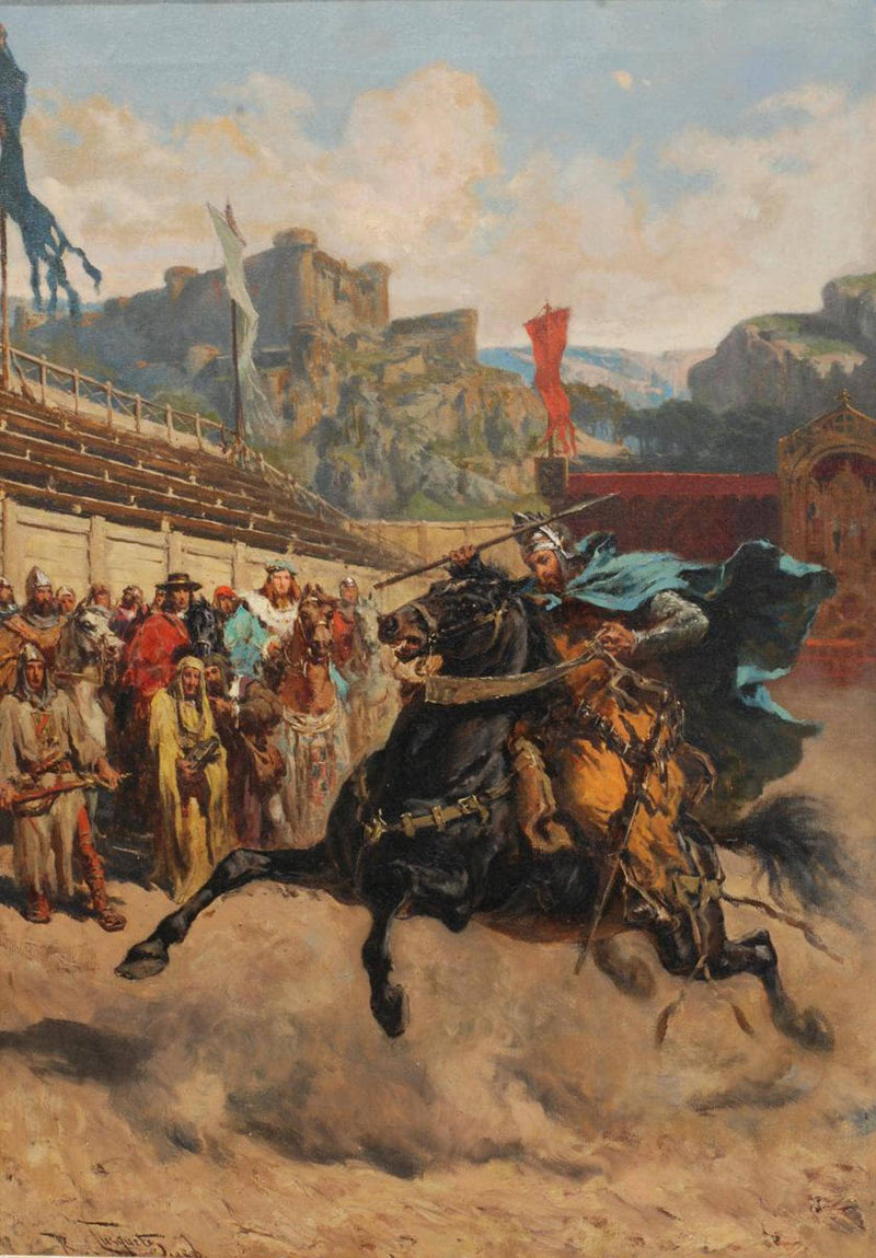 Peter the Great and the Bordeaux Challenge by Ramón Tusquets y Maignon, Oil Painting Reproduction
