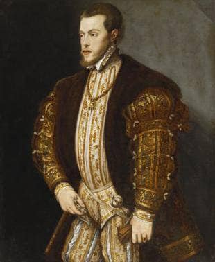Philip II of Spain in home office