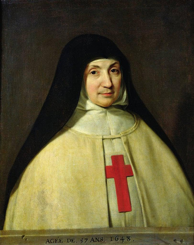 Portrait of Angelique Arnauld d'Andilly by Philippe de Champaigne — Oil Painting Reproduction