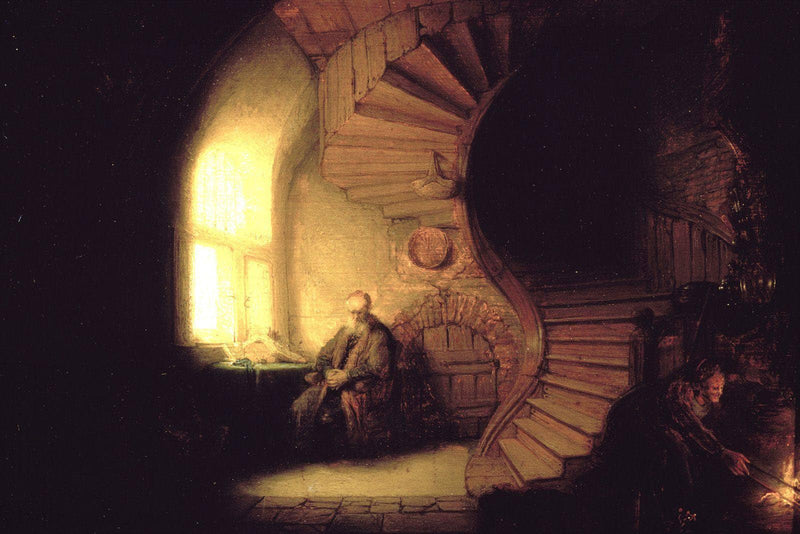 Philosopher in Meditation by Rembrandt — Oil Painting Reproduction