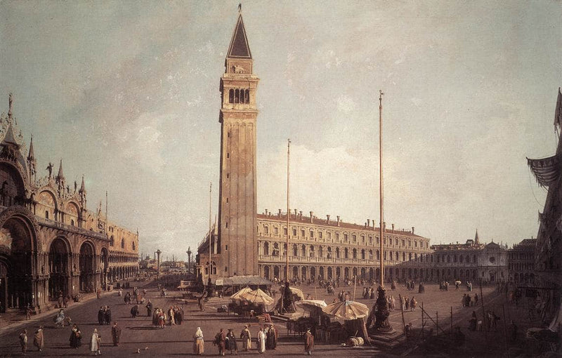 Piazza San Marco: Looking South West by Canaletto — Oil Painting Reproduction