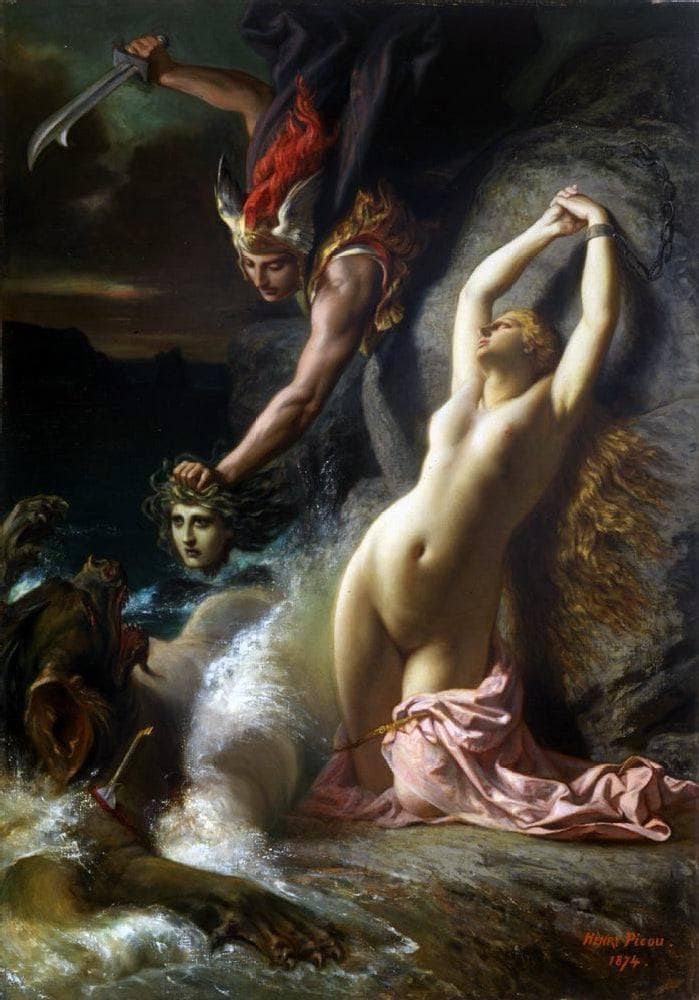 Andromeda Chained to a Rock by Henri-Pierre Picou — Oil Painting Reproduction