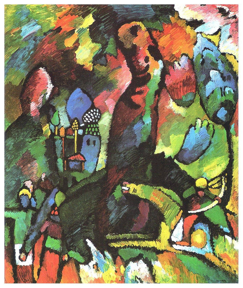 Picture with archer by Wassily Kandinsky — Oil Painting Reproduction