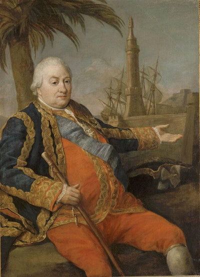 Portrait of Pierre André De Suffren De Saint Tropez in study