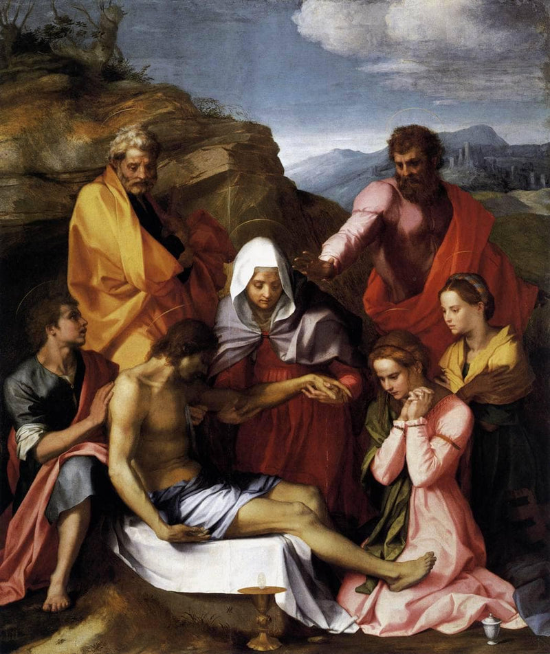 Pietà with Saints by Andrea del Sarto — Oil Painting Reproduction