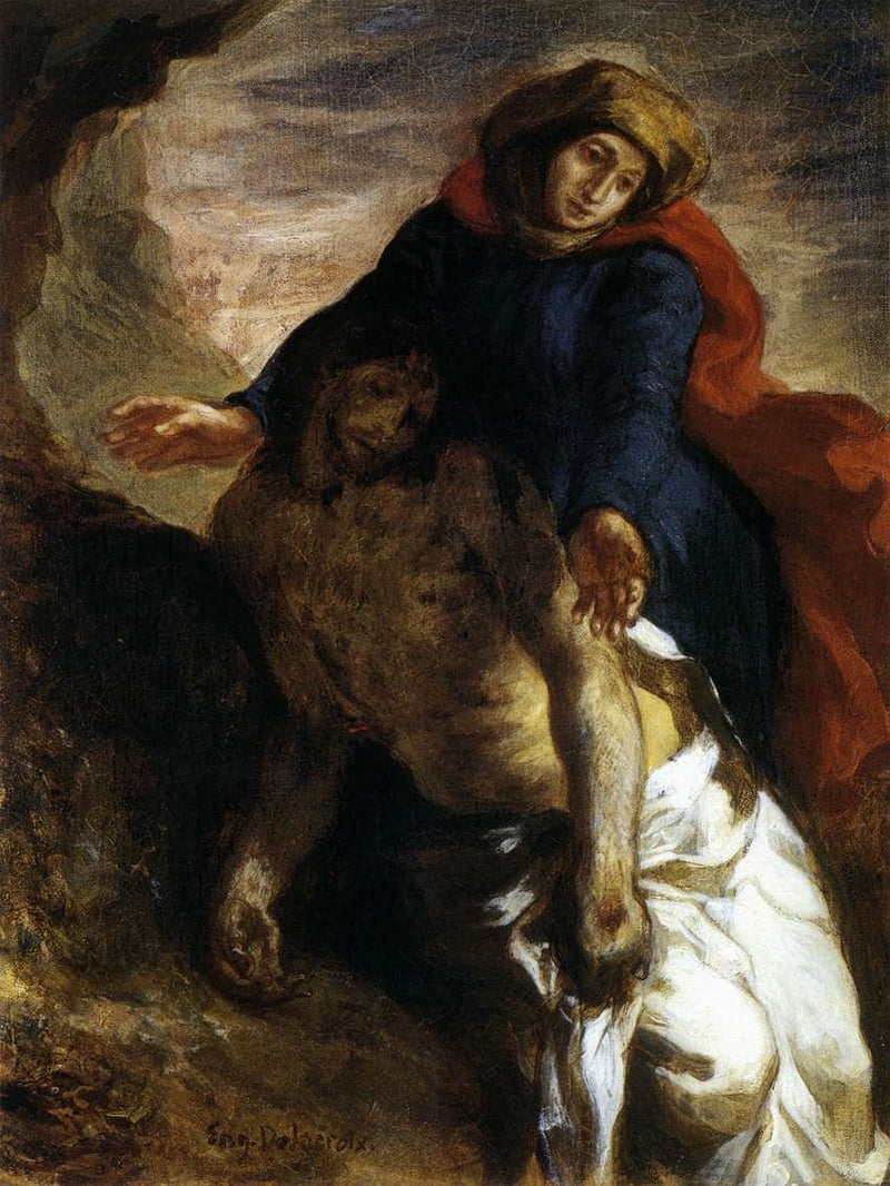 Pietà by Eugene Delacroix — Oil Painting Reproduction