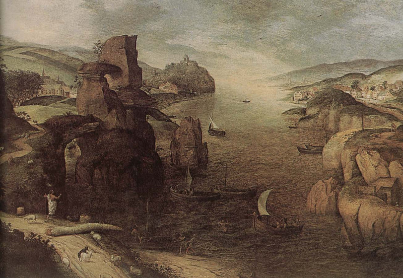 Landscape with Christ Appearing to the Apostles at the Sea of Tiberias by Pieter Bruegel the Elder — Oil Painting Reproduction