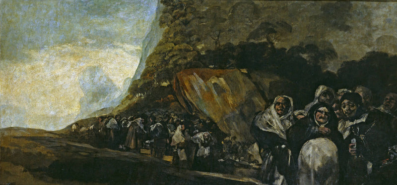 Pilgrimage to the Fountain of San Isidro / The Holy Office by Francisco Goya, Oil Painting Reproduction