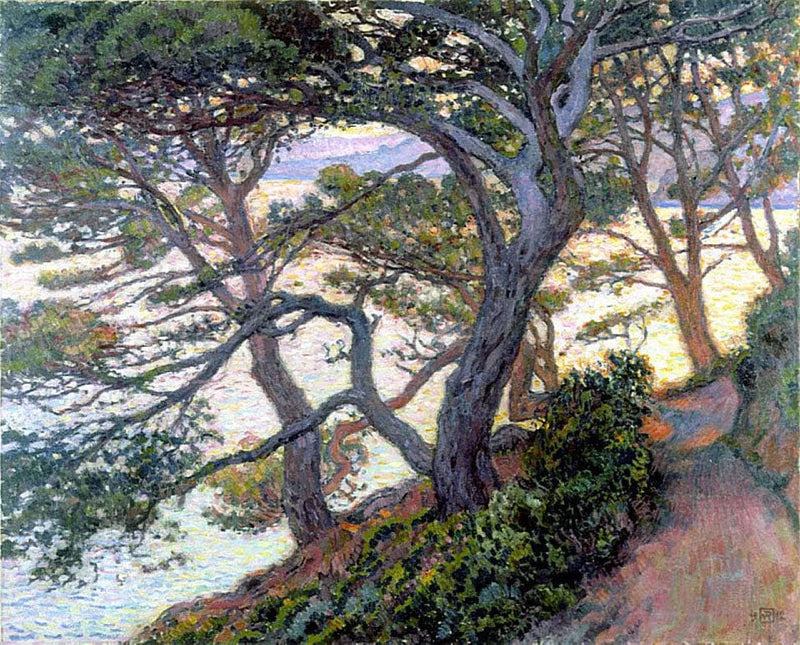 Pines of Rayol by Theo van Rysselberghe — Oil Painting Reproduction