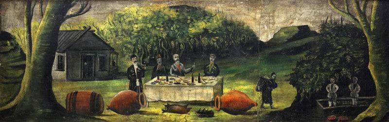 Pipe by Niko Pirosmani, Oil Painting Reproduction