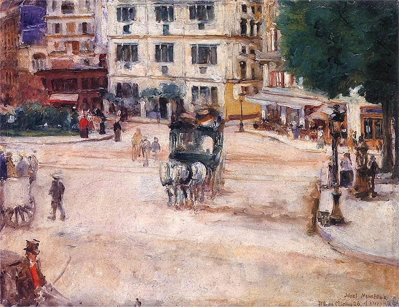 Pigalle Square in Paris by Józef Mehoffer — Oil Painting Reproduction