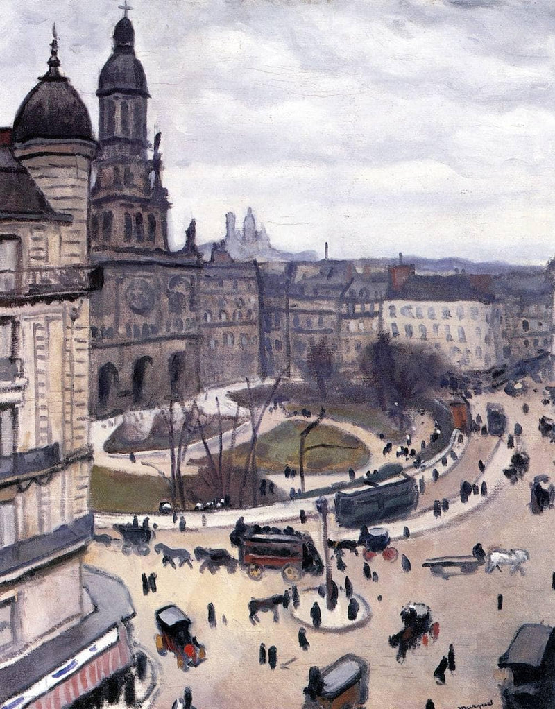 Place de la Trinity in Paris by Albert Marquet — Oil Painting Reproduction